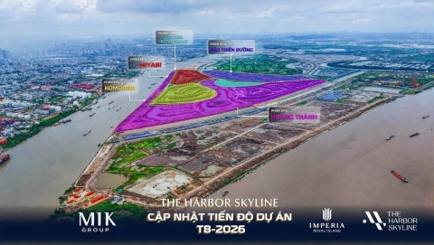 Tiến độ xây dựng tổ hợp cao tầng The Harbor Skyline Vũ yên