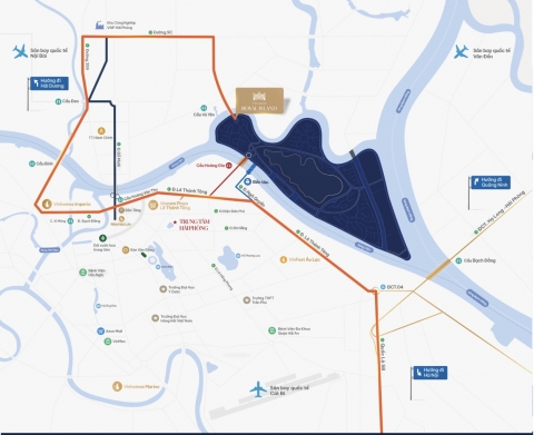 Địa thế vượng khí của dự án Vinhomes Royal Island