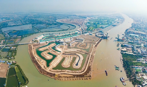 Toàn cảnh Vinhomes Royal Island qua những khung hình từ trên cao Tháng 1.2025